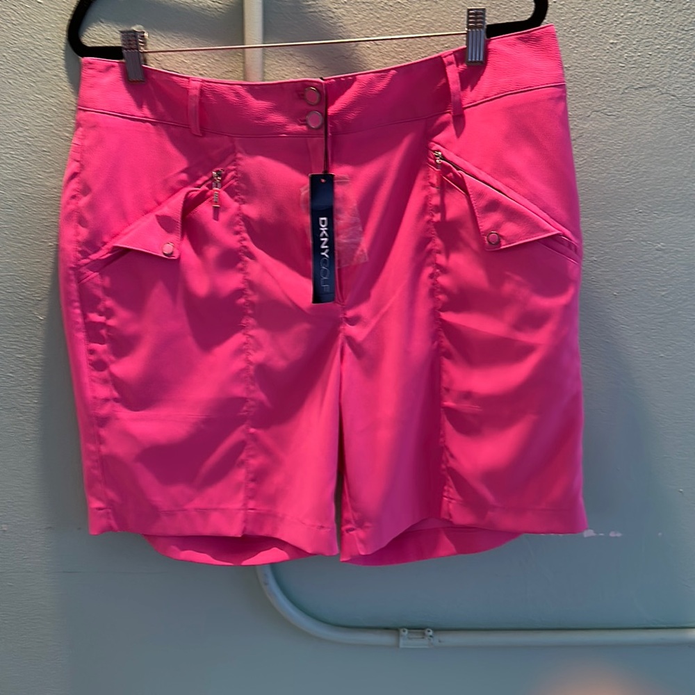 DKNYGOLF hot pink shorts. Size16. Brand new with tags